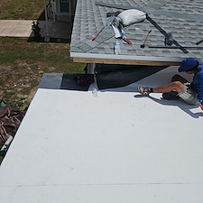 North-Port-FL-Dead-Valley-Roof-Repair-with-TPO-Shingle-Tie-In-New-Wall-Flashing 7