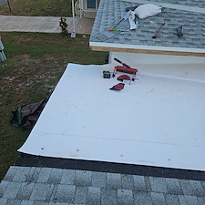 North-Port-FL-Dead-Valley-Roof-Repair-with-TPO-Shingle-Tie-In-New-Wall-Flashing 8
